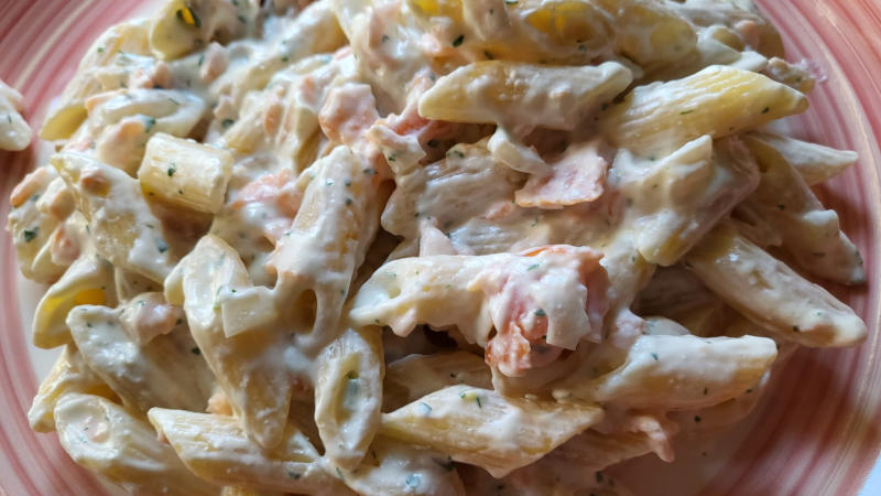 Pasta con salmone e ricotta