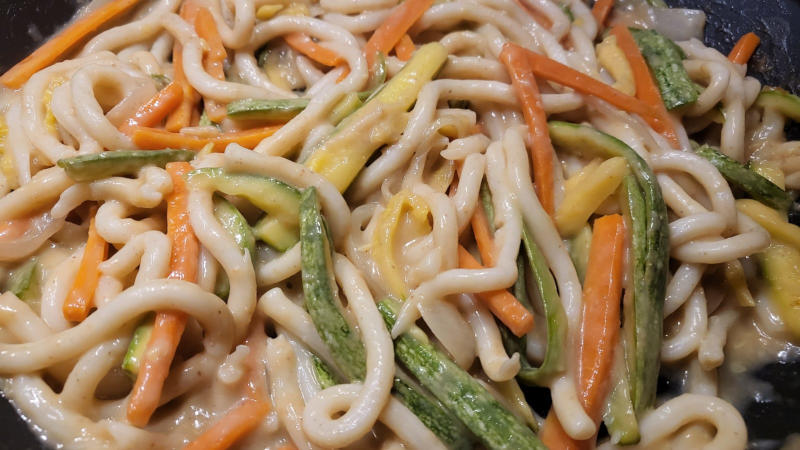 Udon con verdure